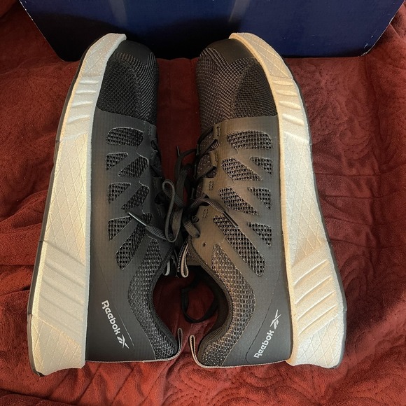 Reebok Work Shoes Mens Size 10.5 Black Fusion Flexweave Comp Toe SD10 RB4311 - Picture 8 of 14